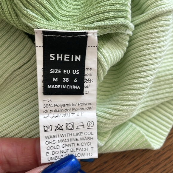 M Green Tube Sweater Ribbed Dress - Picture 3 of 7